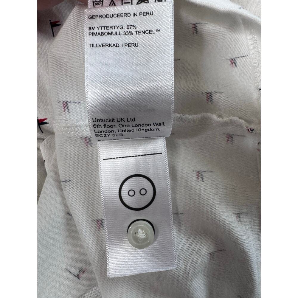 Untuckit Pourret Mens Short Sleeve Polo Size Large - Picture 7 of 7